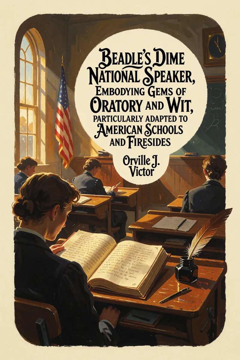 Cover of Beadle's Dime National Speaker, Embodying Gems of Oratory and Wit, Particularly Adapted to American Schools and Firesides by Orville J. Victor