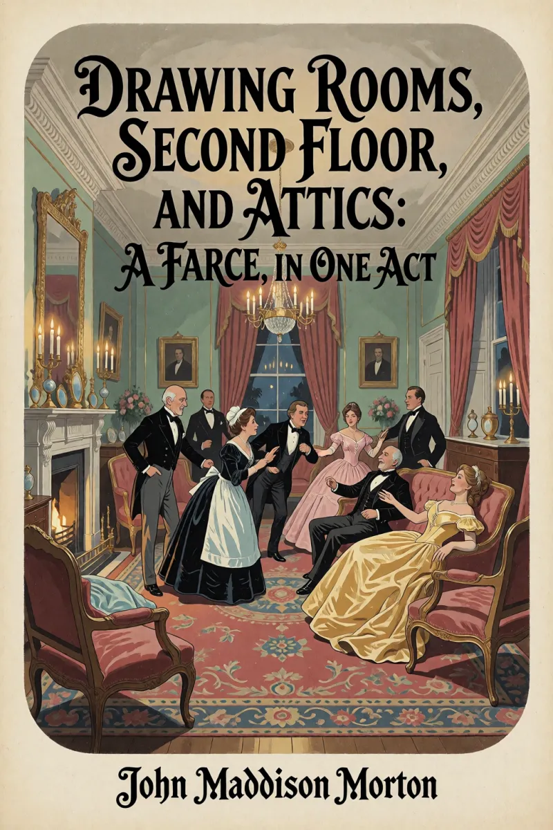 Cover of Drawing Rooms, Second Floor, and Attics: A Farce, in One Act by John Maddison Morton