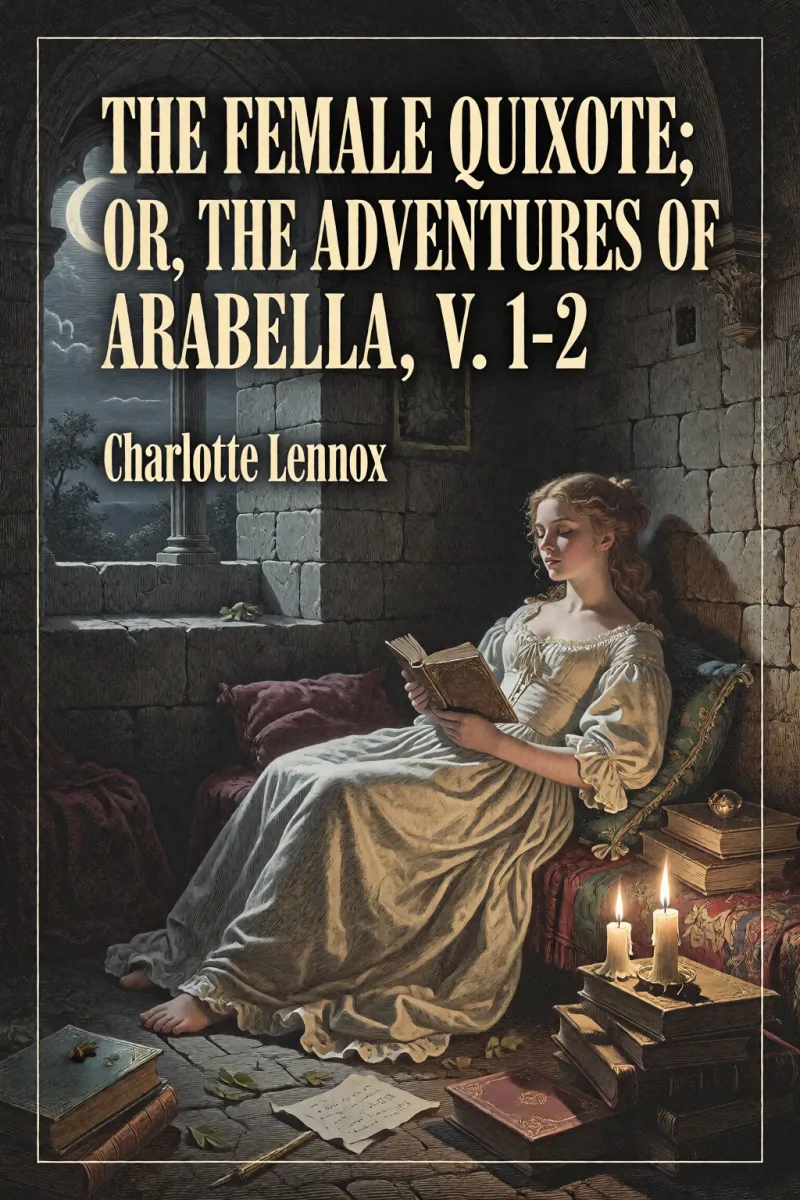 Cover of The Female Quixote; or, The Adventures of Arabella, v. 1-2 by Charlotte Lennox