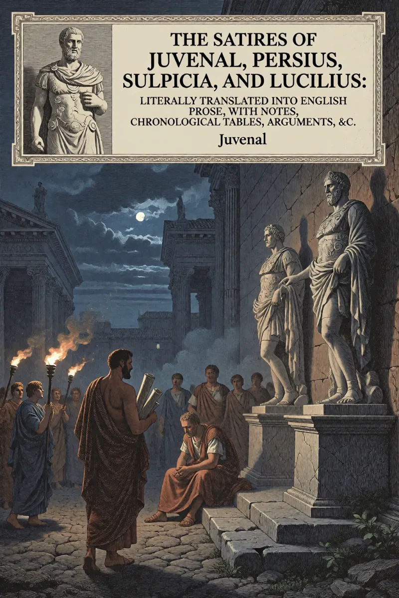 Cover of The Satires of Juvenal, Persius, Sulpicia, and Lucilius: Literally translated into English prose, with notes, chronological tables, arguments, &c. by Juvenal