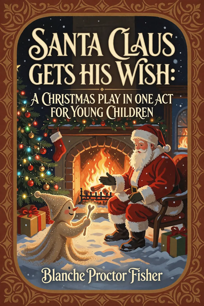 Cover of Santa Claus Gets His Wish: A Christmas Play in One Act For Young Children by Blanche Proctor Fisher