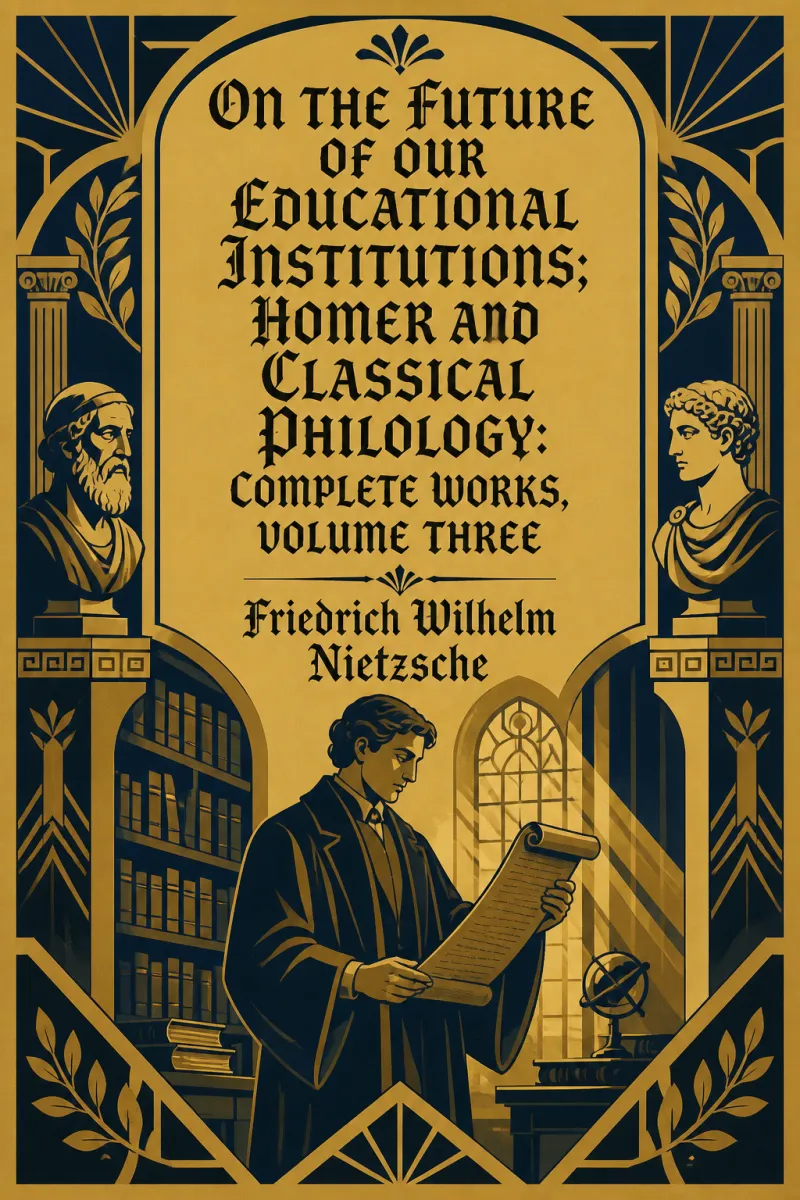 Cover of On the Future of our Educational Institutions; Homer and Classical Philology: Complete Works, Volume Three by Friedrich Wilhelm Nietzsche