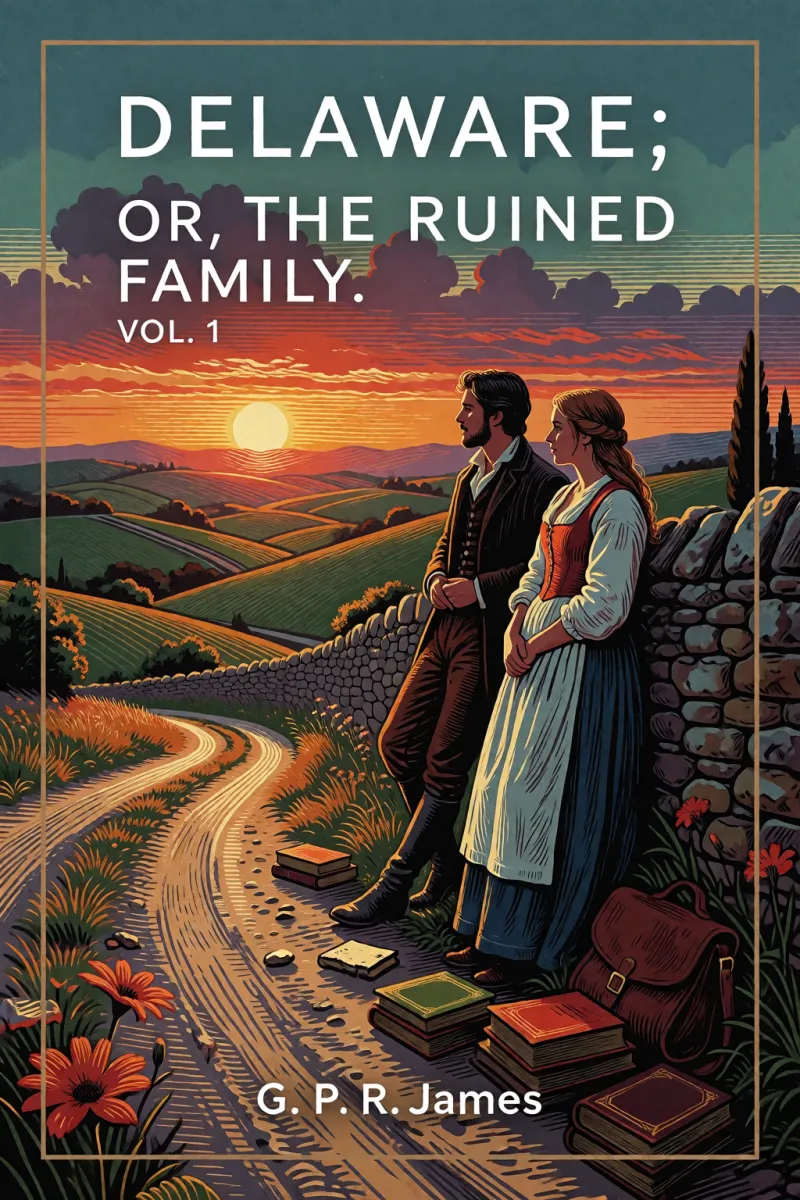 Cover of Delaware; or, The Ruined Family. Vol. 1 by G. P. R. James