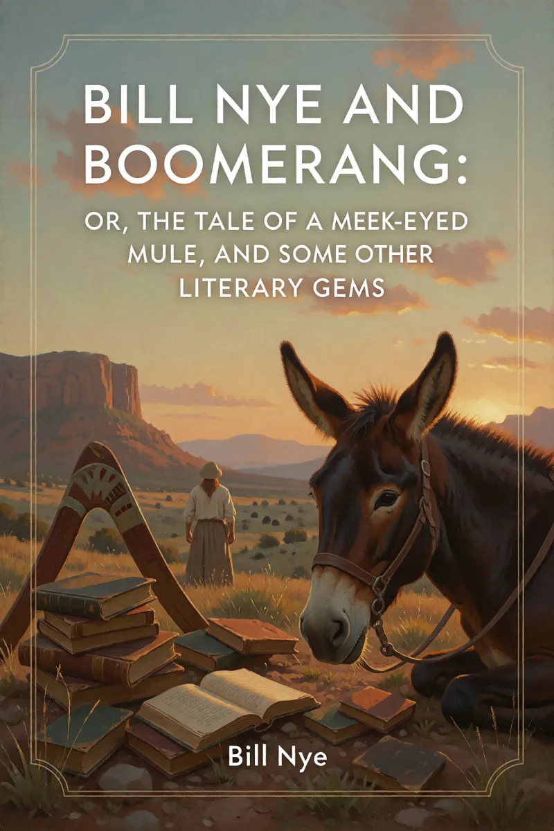 Cover of Bill Nye and Boomerang: Or, The Tale of a Meek-Eyed Mule, and Some Other Literary Gems by Bill Nye