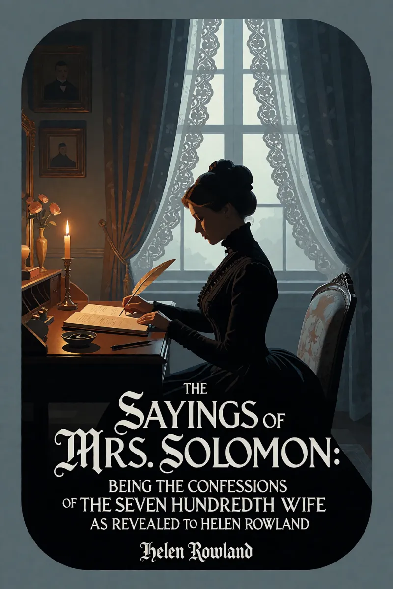 Cover of The Sayings of Mrs. Solomon: being the confessions of the seven hundredth wife as revealed to Helen Rowland by Helen Rowland