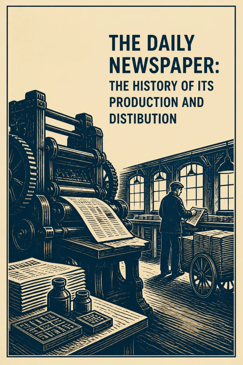 Cover of The Daily Newspaper: The History of Its Production and Distibution by Anonymous