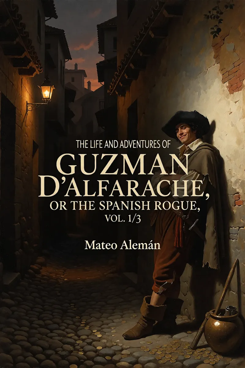 Cover of The Life and Adventures of Guzman D'Alfarache, or the Spanish Rogue, vol. 1/3 by Mateo Alemán