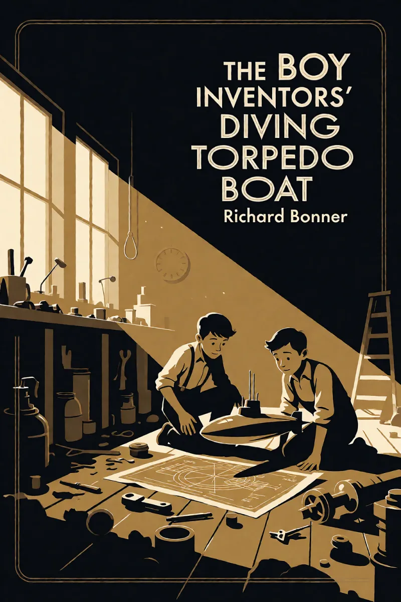Cover of The Boy Inventors' Diving Torpedo Boat by Richard Bonner