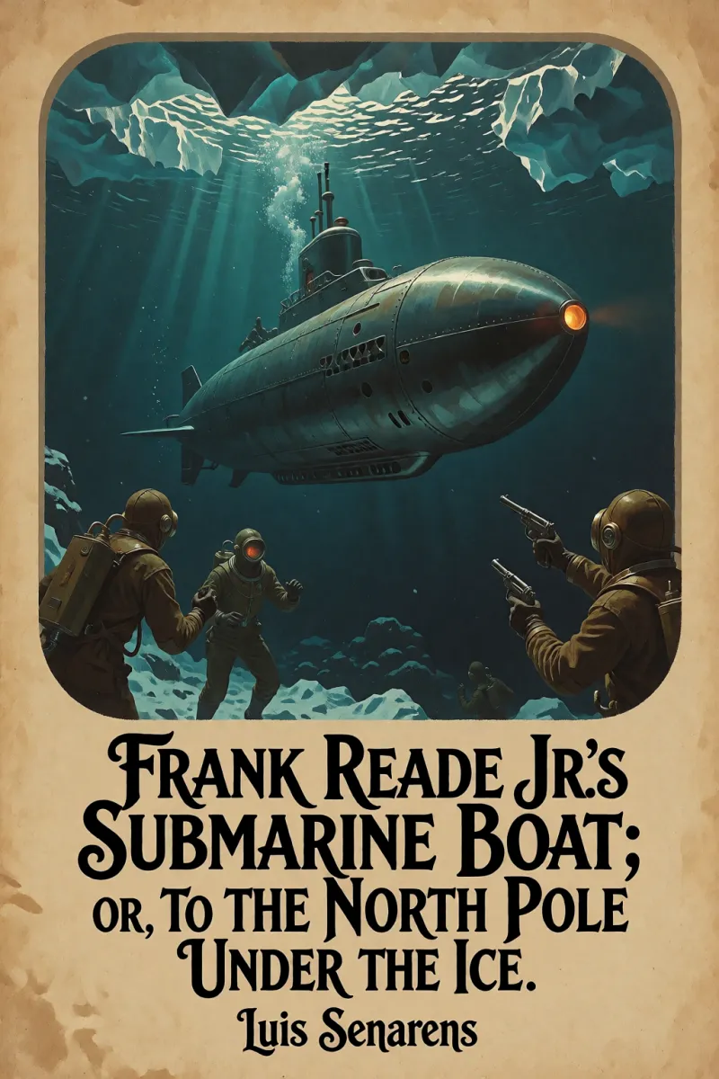 Cover of Frank Reade Jr.'s Submarine Boat; or, to the North Pole Under the Ice. by Luis Senarens