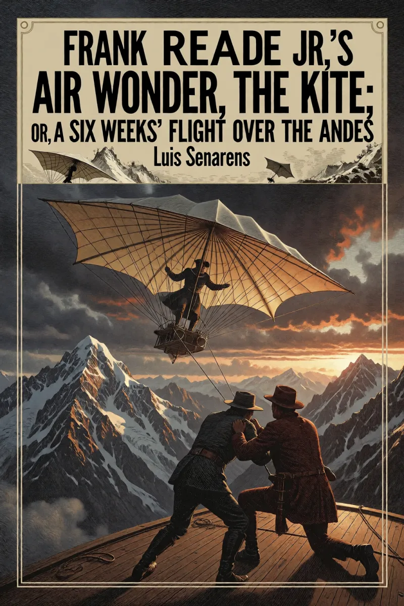 Cover of Frank Reade Jr.'s Air Wonder, The "Kite"; Or, A Six Weeks' Flight Over the Andes by Luis Senarens