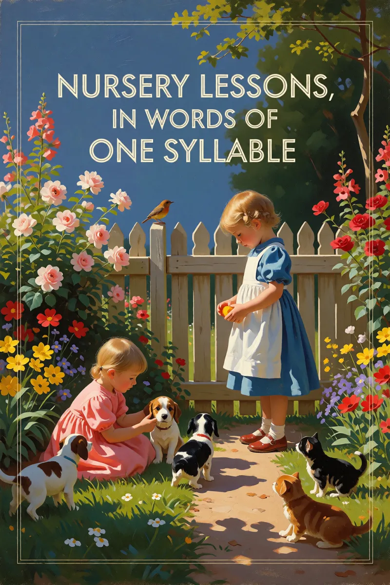 Cover of Nursery Lessons, in Words of One Syllable by Anonymous