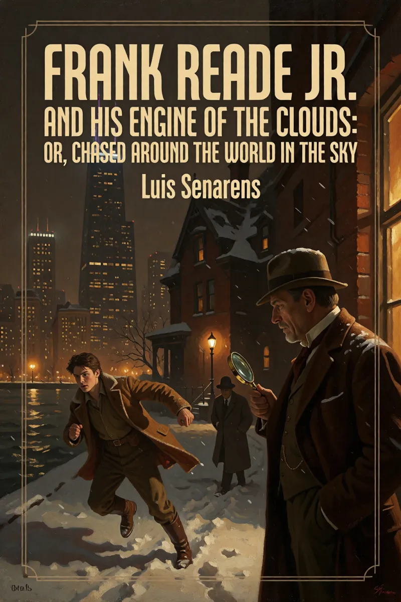 Cover of Frank Reade Jr. and His Engine of the Clouds: Or, Chased Around the World in the Sky by Luis Senarens