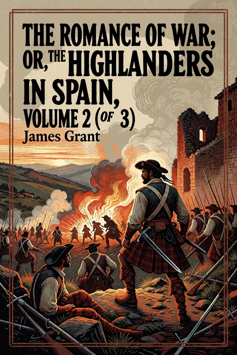 Cover of The Romance of War; or, The Highlanders in Spain, Volume 2 (of 3) by James Grant