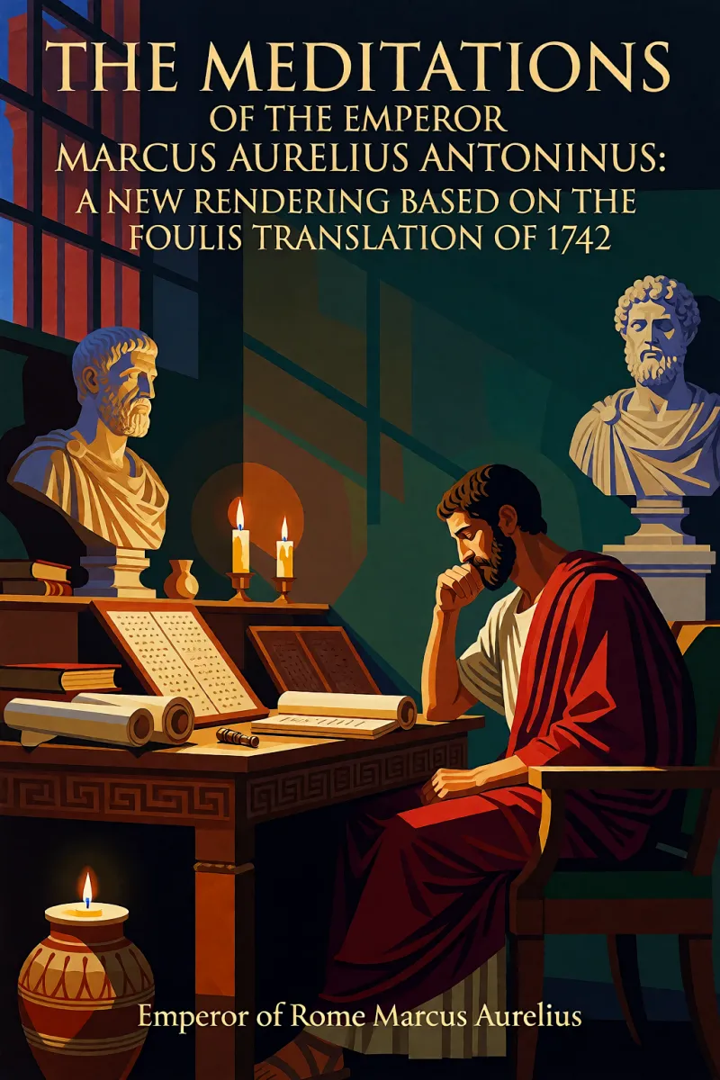 Cover of The Meditations of the Emperor Marcus Aurelius Antoninus: A new rendering based on the Foulis translation of 1742 by Emperor of Rome Marcus Aurelius