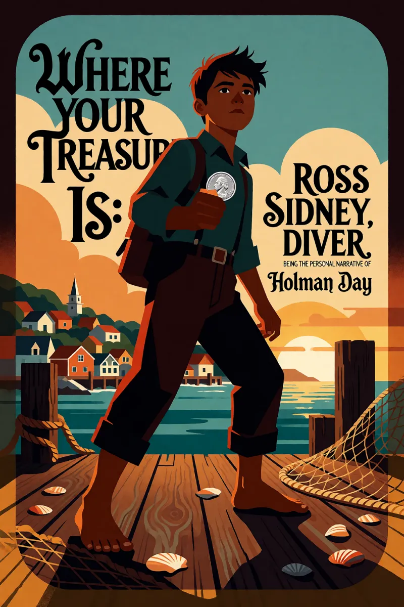 Cover of Where Your Treasure Is: Being the Personal Narrative of Ross Sidney, Diver by Holman Day