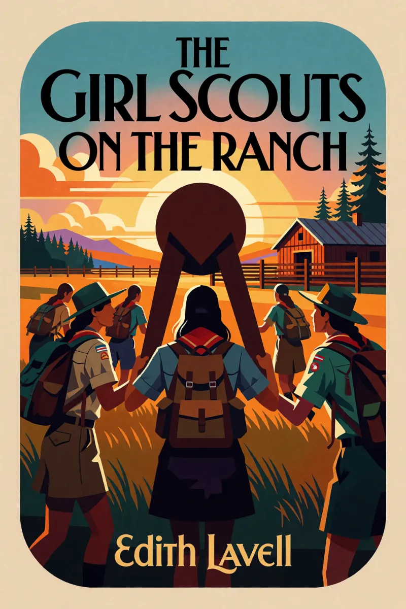 Cover of The Girl Scouts on the Ranch by Edith Lavell