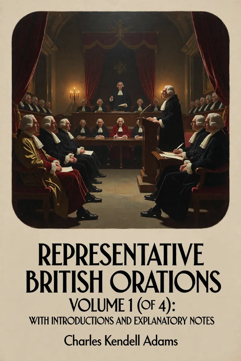 Cover of Representative British Orations Volume 1 (of 4): With Introductions and Explanatory Notes by Charles Kendall Adams