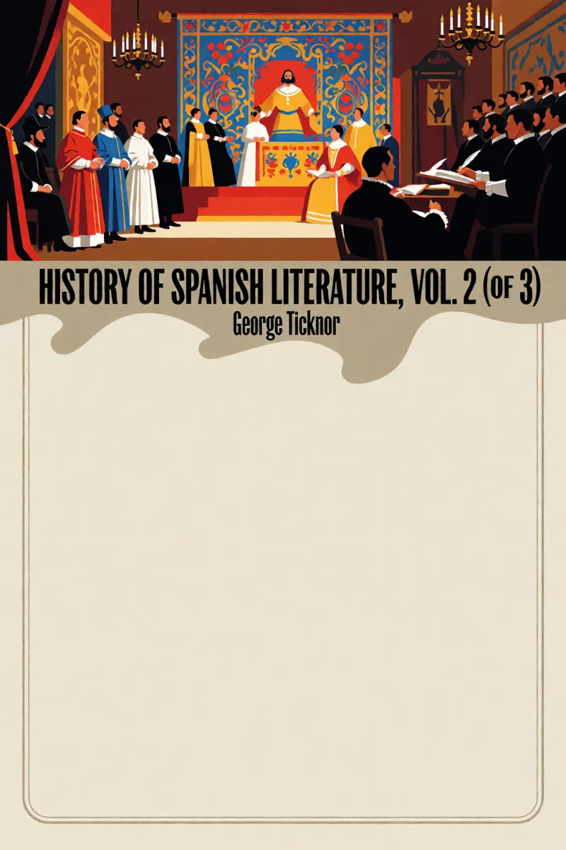 Cover of History of Spanish Literature, vol. 2 (of 3) by George Ticknor