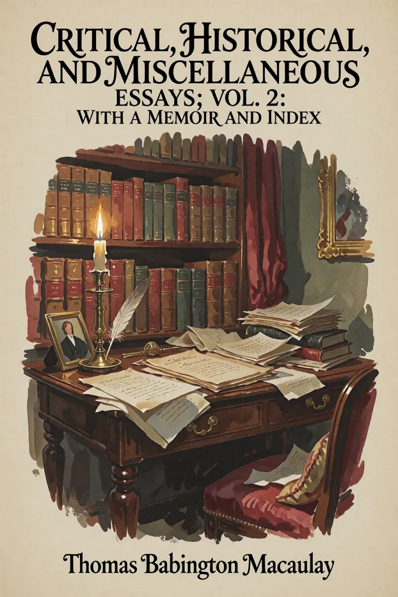 Cover of Critical, Historical, and Miscellaneous Essays; Vol. 2: With a Memoir and Index by Thomas Babington Macaulay