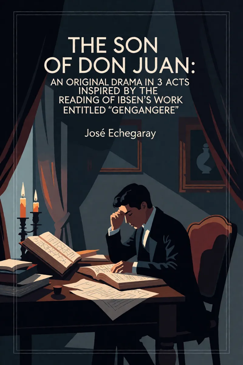 Cover of The son of Don Juan: an original drama in 3 acts inspired by the reading of Ibsen's work entitled 'Gengangere' by José Echegaray
