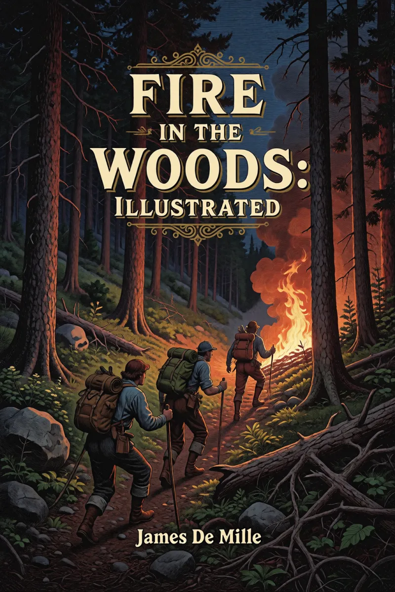Cover of Fire in the Woods: Illustrated by James De Mille