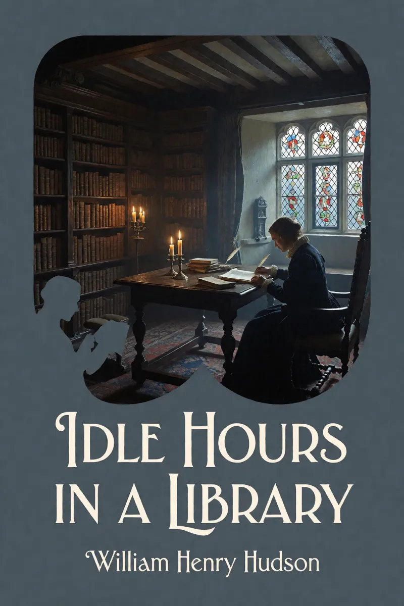 Cover of Idle Hours in a Library by William Henry Hudson