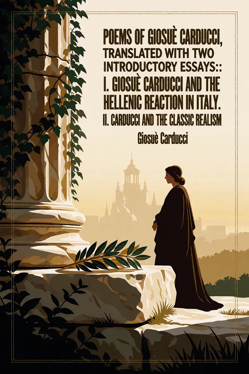 Cover of Poems of Giosuè Carducci, Translated with two introductory essays:: I. Giosuè Carducci and the Hellenic reaction in Italy. II. Carducci and the classic realism by Giosuè Carducci