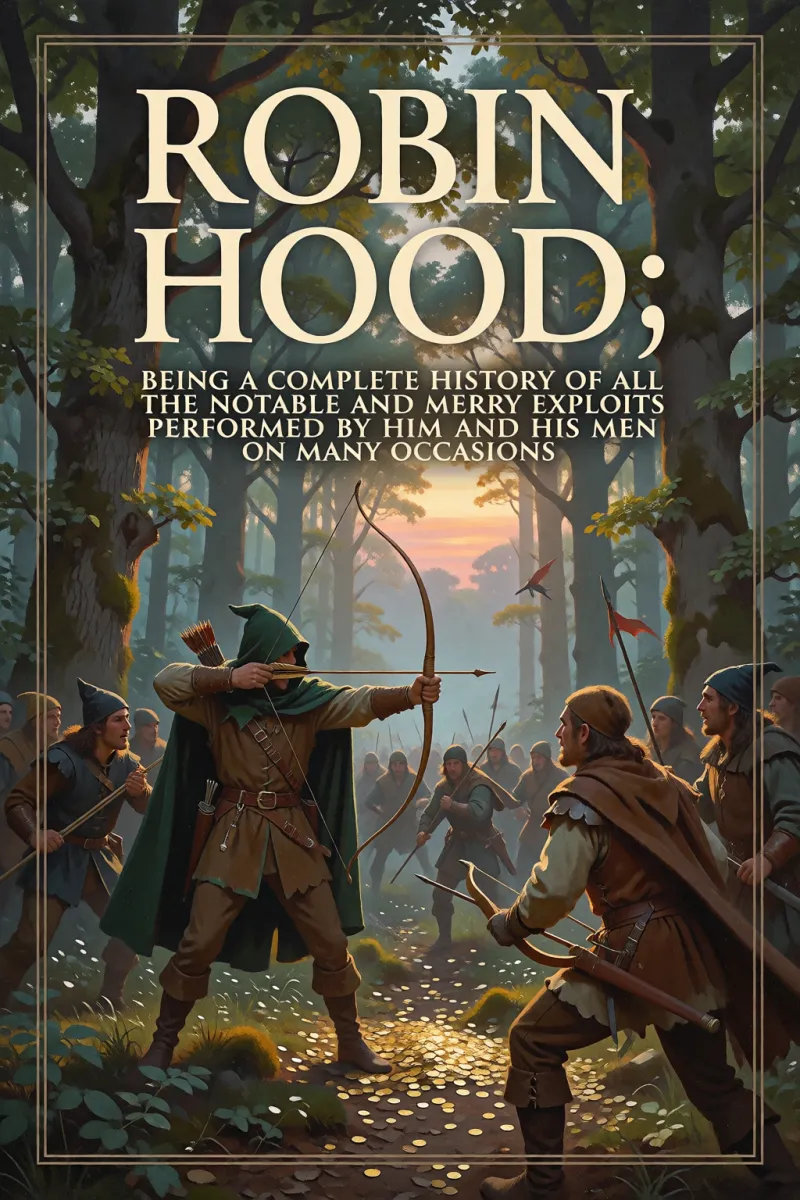 Cover of Robin Hood;: Being a Complete History of All the Notable and Merry Exploits Performed by Him and His Men on Many Occasions by Anonymous