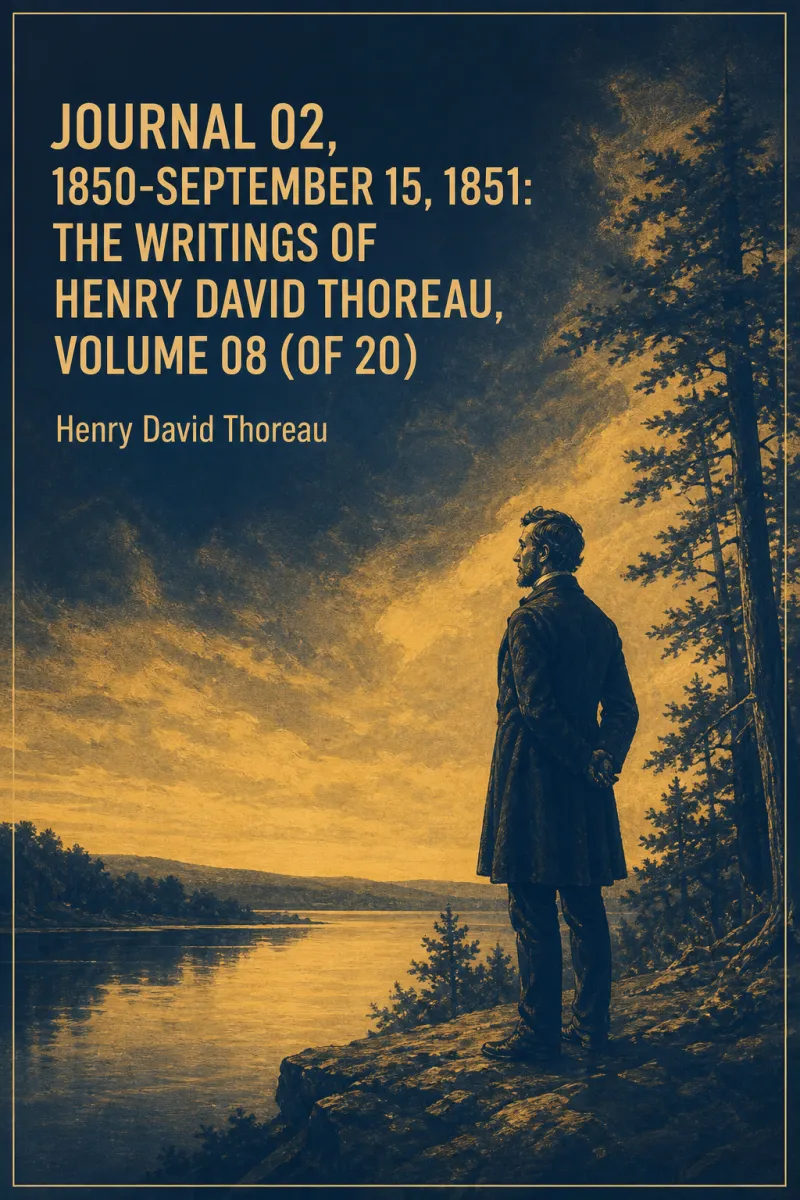 Cover of Journal 02, 1850-September 15, 1851: The Writings of Henry David Thoreau, Volume 08 (of 20) by Henry David Thoreau