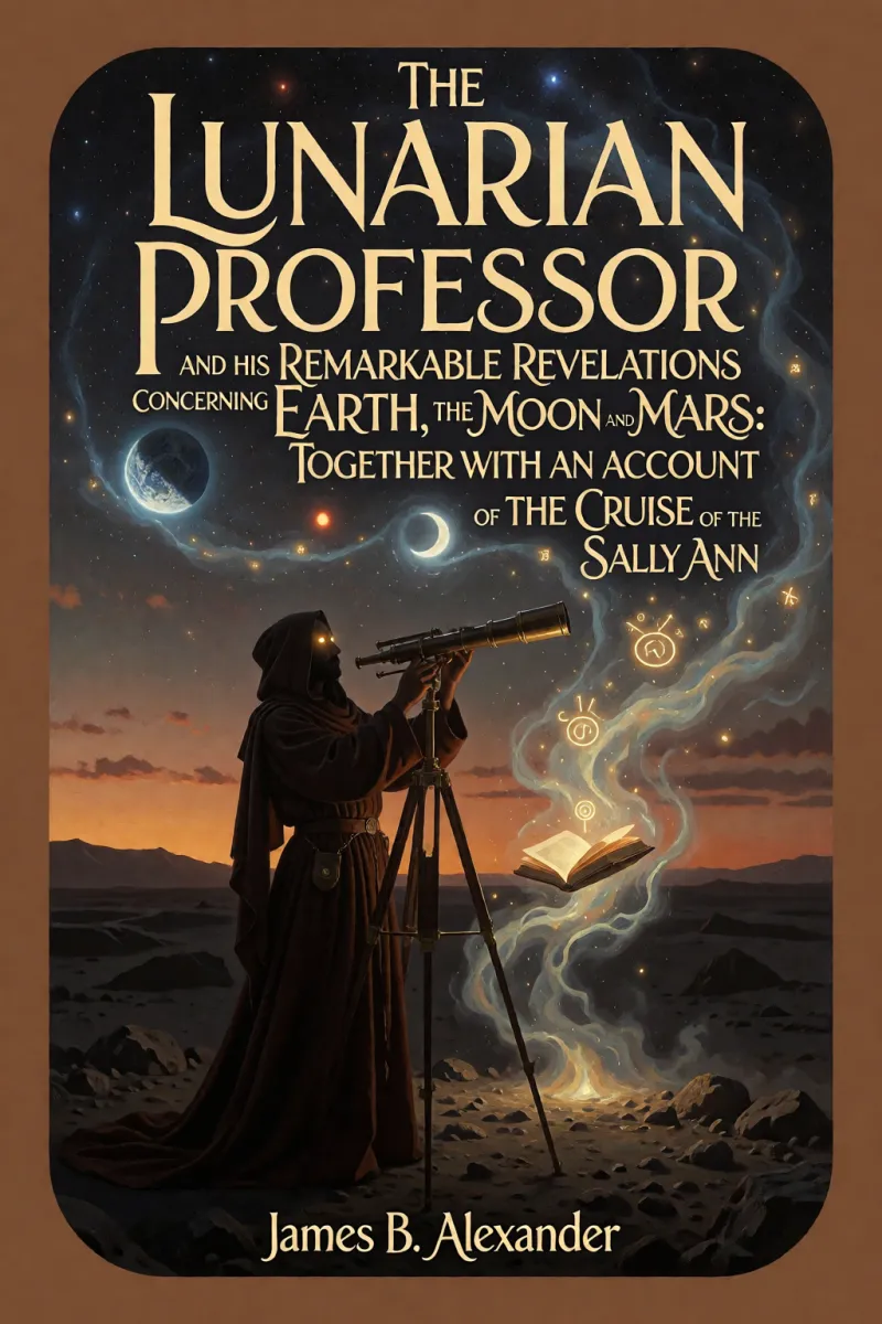 Cover of The Lunarian Professor and His Remarkable Revelations Concerning the Earth, the Moon and Mars: Together with An Account of the Cruise of the Sally Ann by James B. Alexander