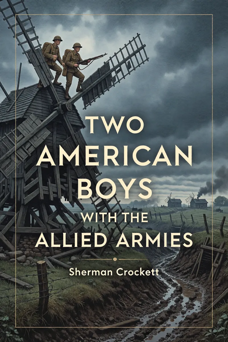 Cover of Two American Boys with the Allied Armies by Sherman Crockett