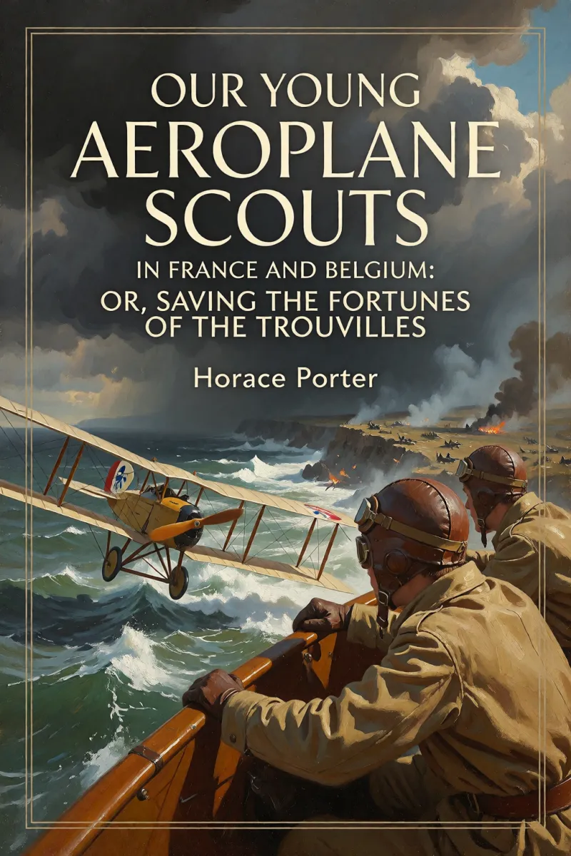 Cover of Our Young Aeroplane Scouts in France and Belgium: Or, Saving the Fortunes of the Trouvilles by Horace Porter