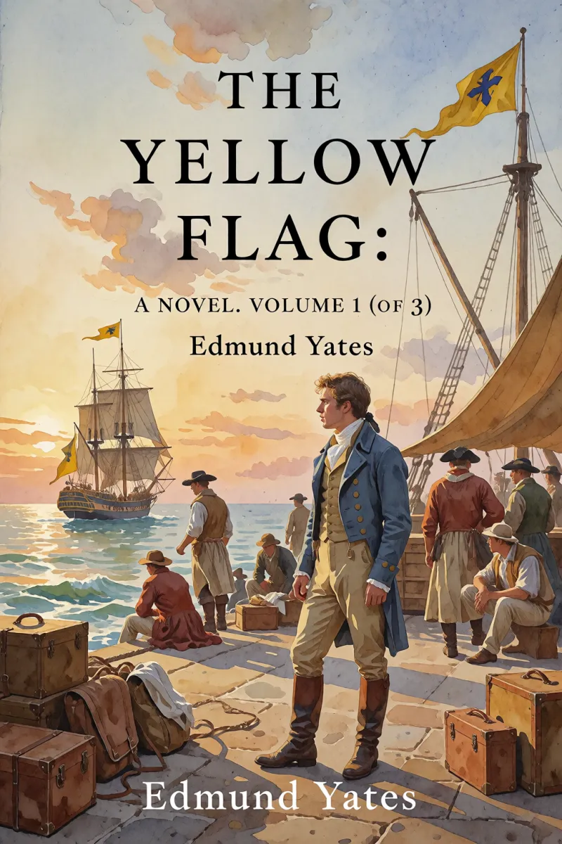 Cover of The Yellow Flag: A Novel. Volume 1 (of 3) by Edmund Yates
