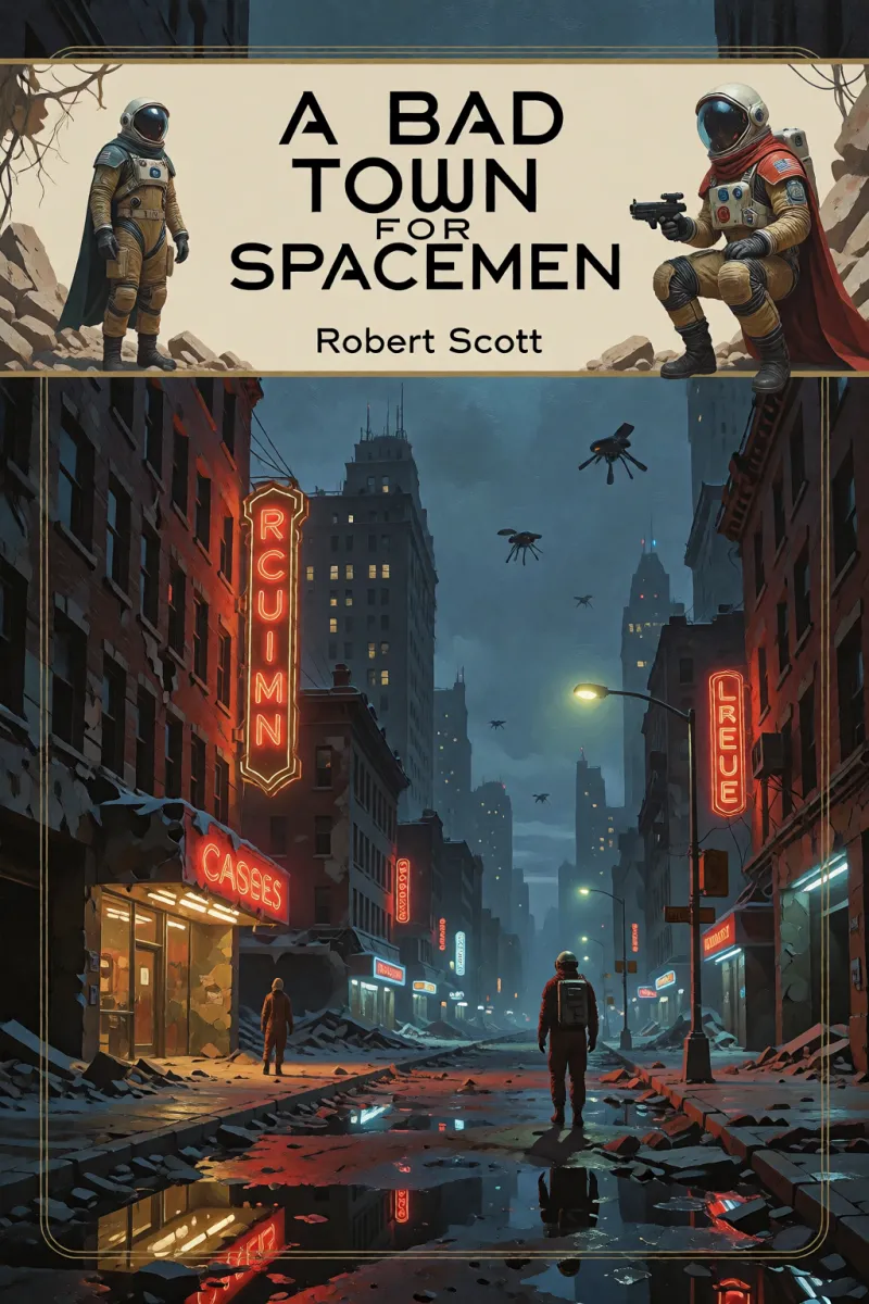 Cover of A Bad Town for Spacemen by Robert Scott