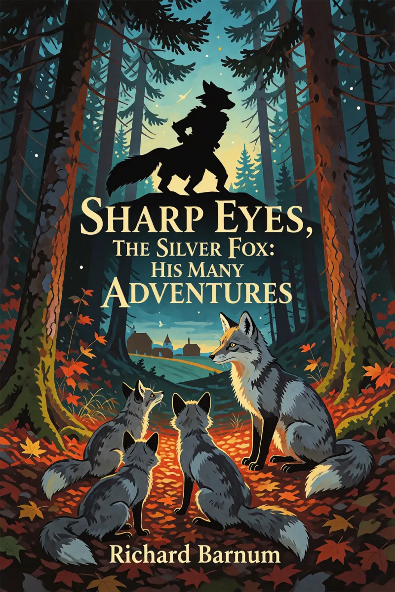 Cover of Sharp Eyes, the Silver Fox: His Many Adventures by Richard Barnum