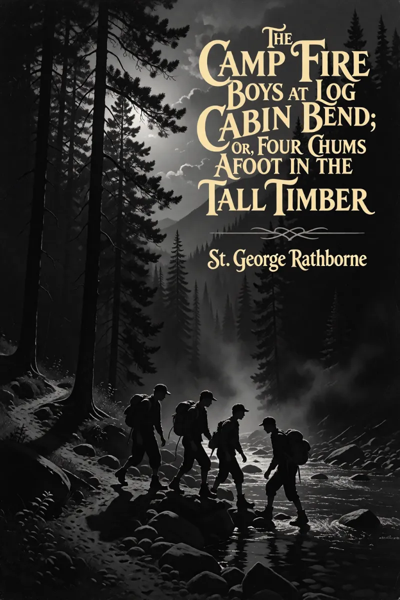 Cover of The Camp Fire Boys at Log Cabin Bend; Or, Four Chums Afoot in the Tall Timber by St. George Rathborne