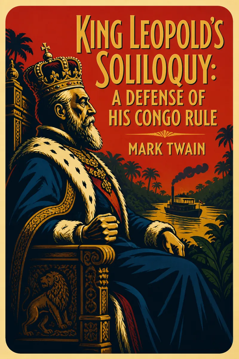 Cover of King Leopold's Soliloquy: A Defense of His Congo Rule by Mark Twain