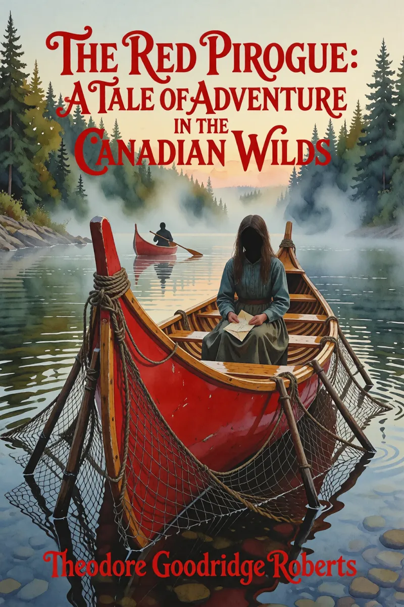Cover of The Red Pirogue: A Tale of Adventure in the Canadian Wilds by Theodore Goodridge Roberts