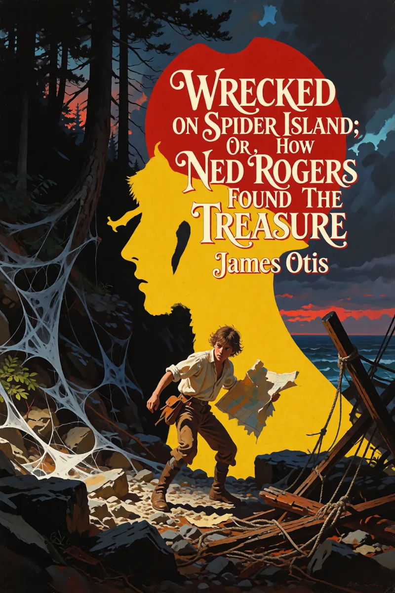 Cover of Wrecked on Spider Island; Or, How Ned Rogers Found the Treasure by James Otis