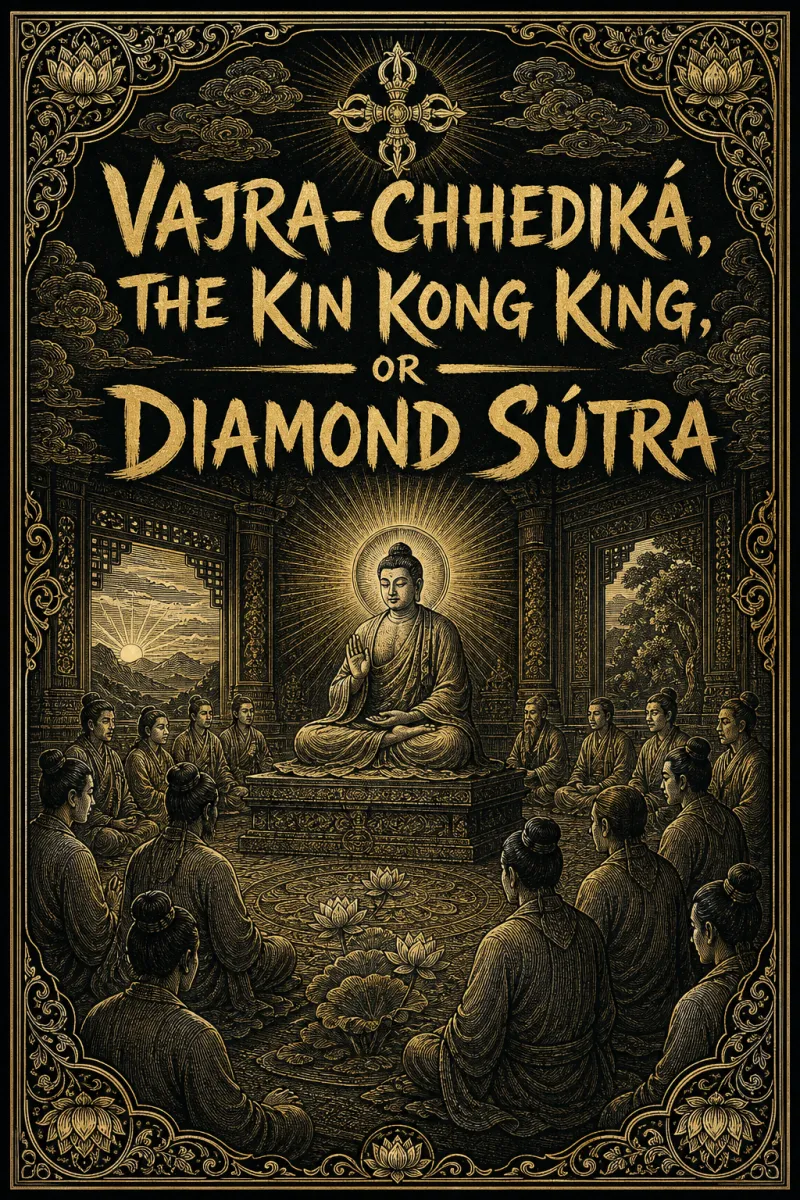 Cover of Vajra-chhediká, the "Kin Kong King," or Diamond Sútra by Unknown