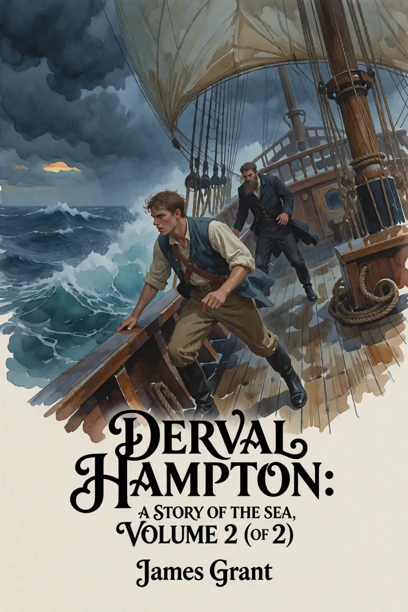 Cover of Derval Hampton: A Story of the Sea, Volume 2 (of 2) by James Grant