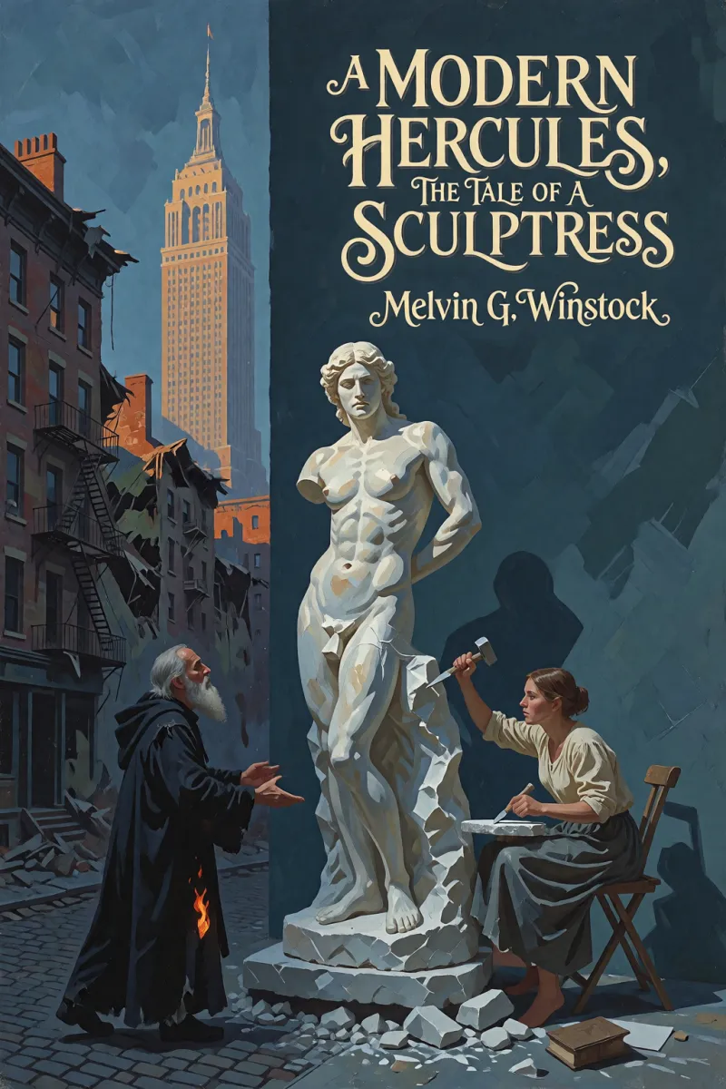 Cover of "A Modern Hercules," the Tale of a Sculptress by Melvin G. Winstock