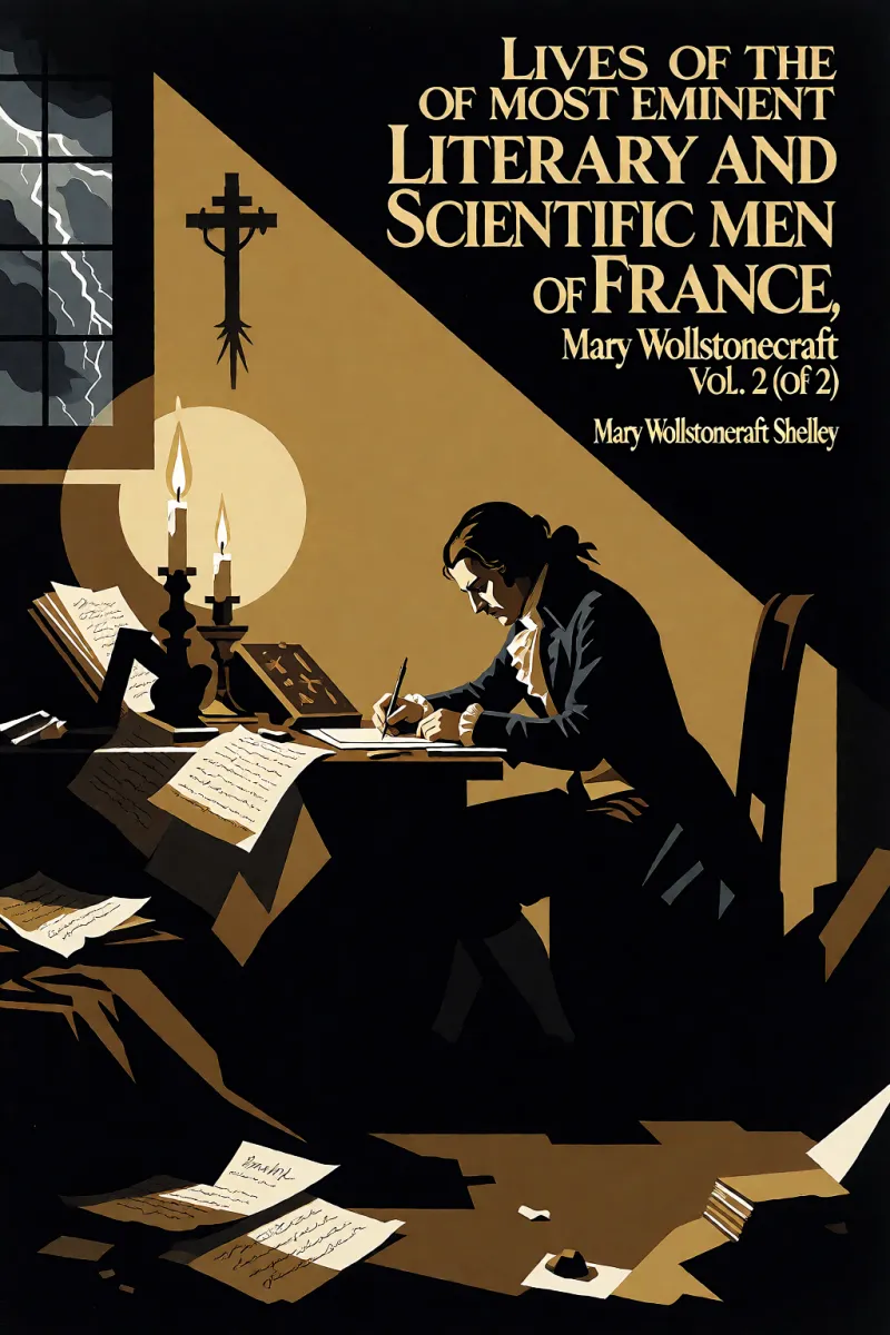 Cover of Lives of the most eminent literary and scientific men of France, Vol. 2 (of 2) by Mary Wollstonecraft Shelley