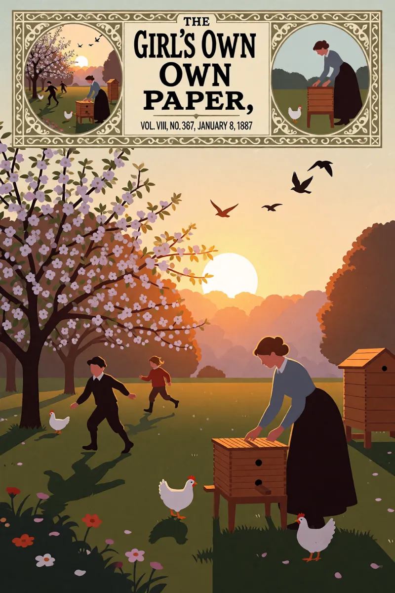 Cover of The Girl's Own Paper, Vol. VIII, No. 367, January 8, 1887 by Various