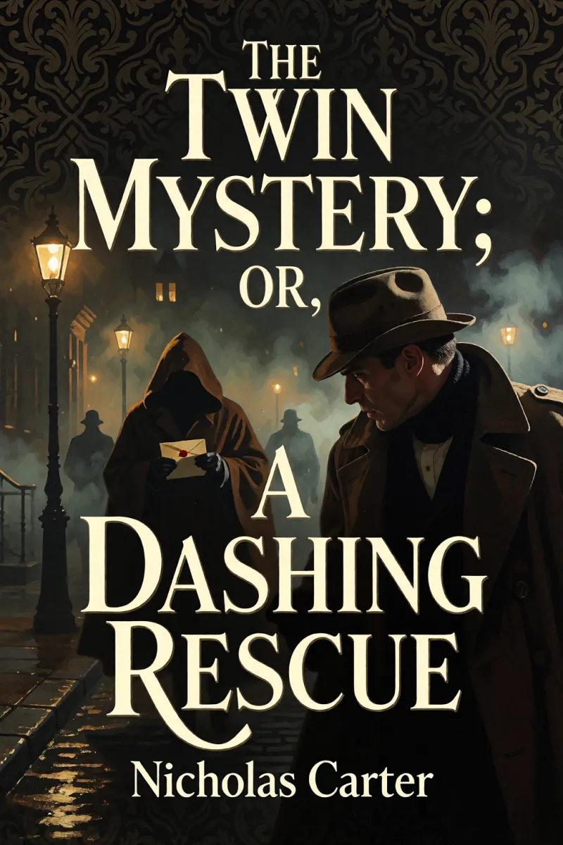 Cover of The Twin Mystery; Or, A Dashing Rescue by Nicholas Carter