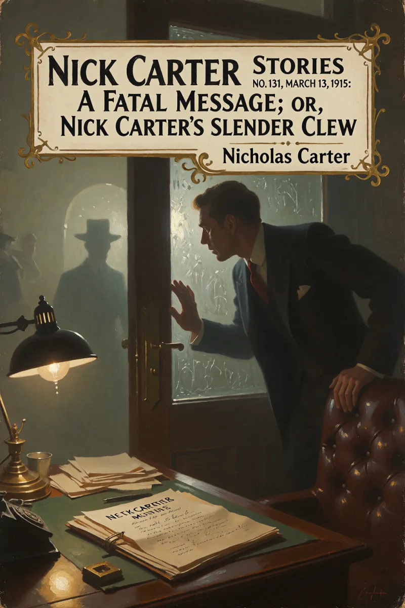 Cover of Nick Carter Stories No. 131, March 13, 1915: A fatal message; or, Nick Carter's slender clew by Nicholas Carter
