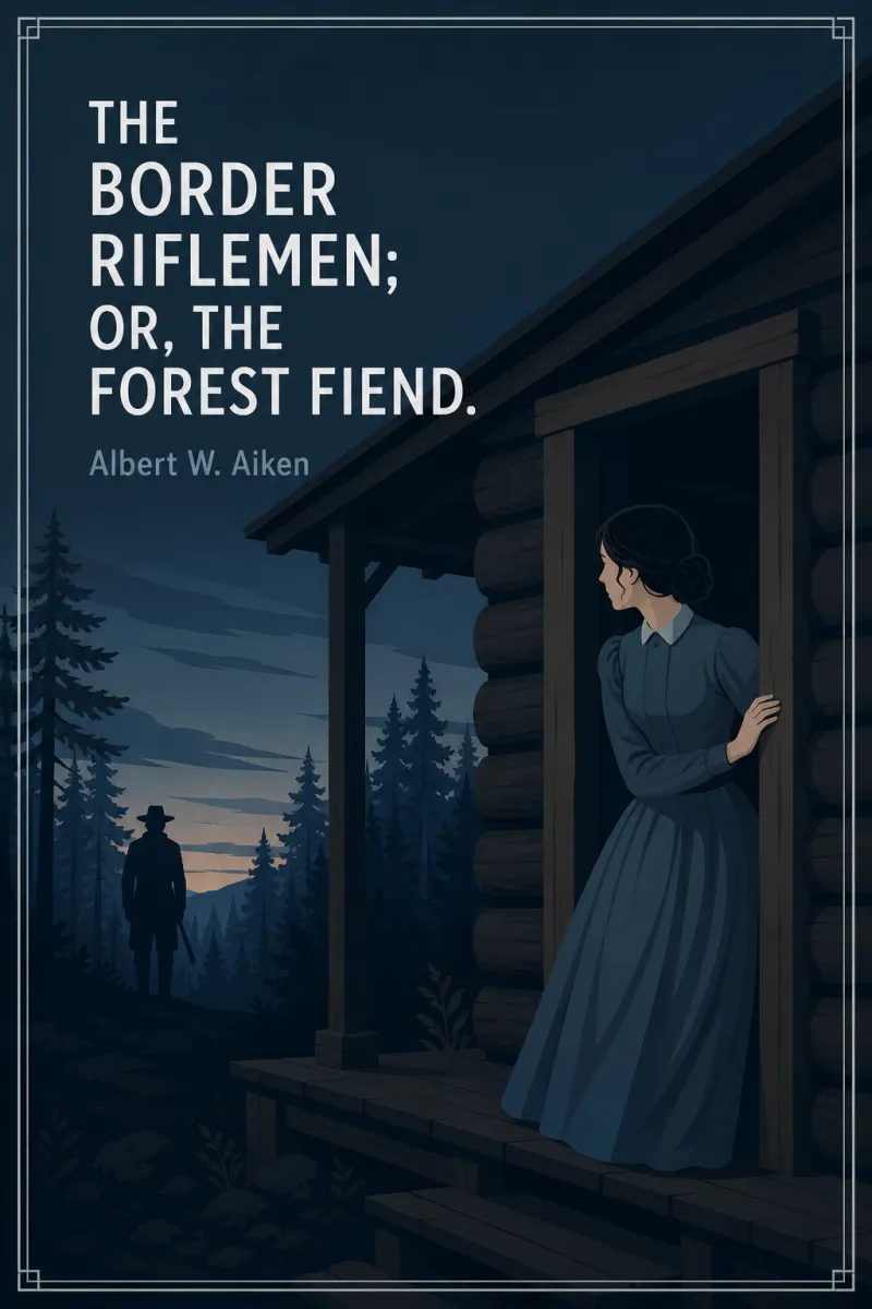 Cover of The Border Riflemen; or, The Forest Fiend. A Romance of the Black-Hawk Uprising by Albert W. Aiken