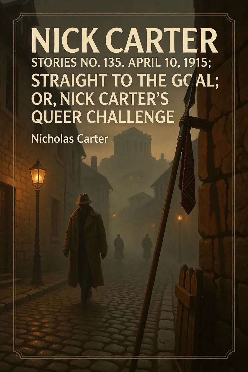 Cover of Nick Carter Stories No. 135. April 10, 1915; Straight to the Goal; Or, Nick Carter's Queer Challenge by Nicholas Carter