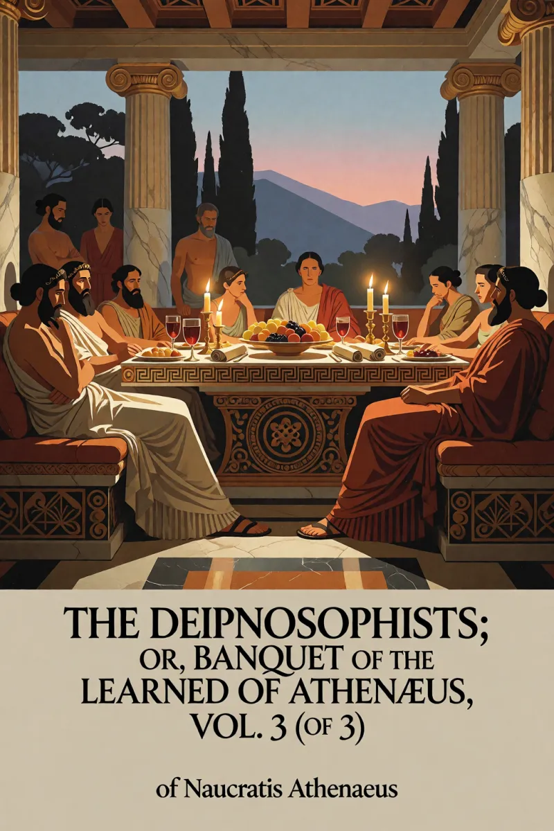 Cover of The Deipnosophists; or, Banquet of the Learned of Athenæus, Vol. 3 (of 3) by of Naucratis Athenaeus