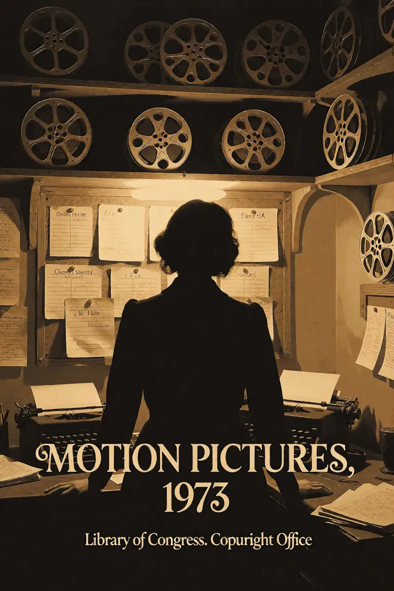 Cover of Motion pictures, 1973 by Library of Congress. Copyright Office